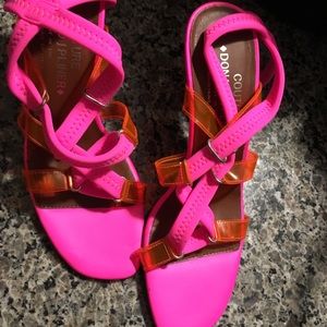 Donald J Pliner Couture hot pink heels